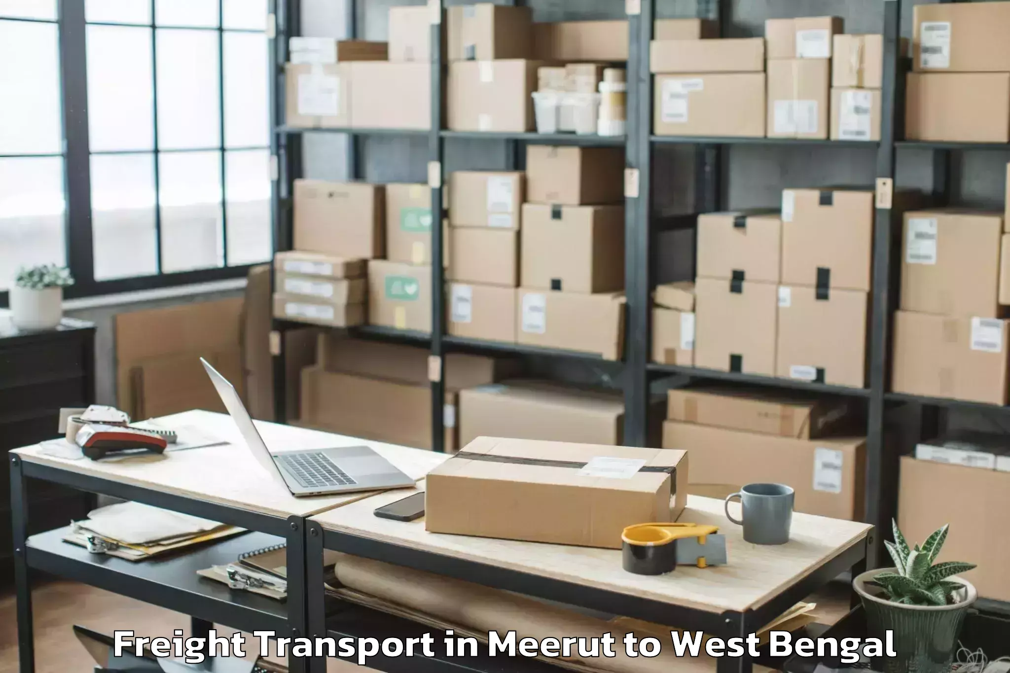 Affordable Meerut to Shantipur Freight Transport